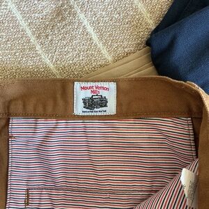 Mount Vernon Mills Brown Chinos